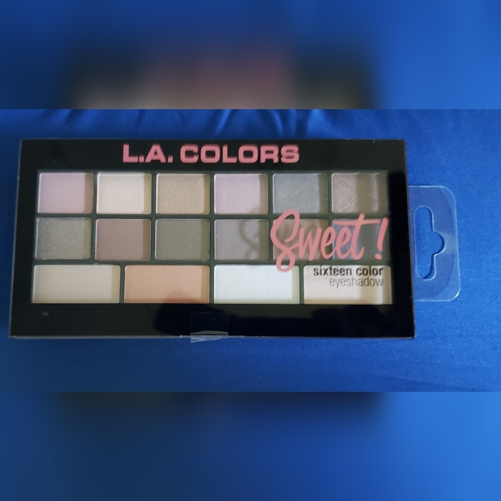 L.A. Colors Pink and Gray Eyeshadow Palette Versatile Shades